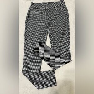 ⭐️ MICHAEL KORS Black and white gingham Stretch Pants Leggings jeggings Sz S